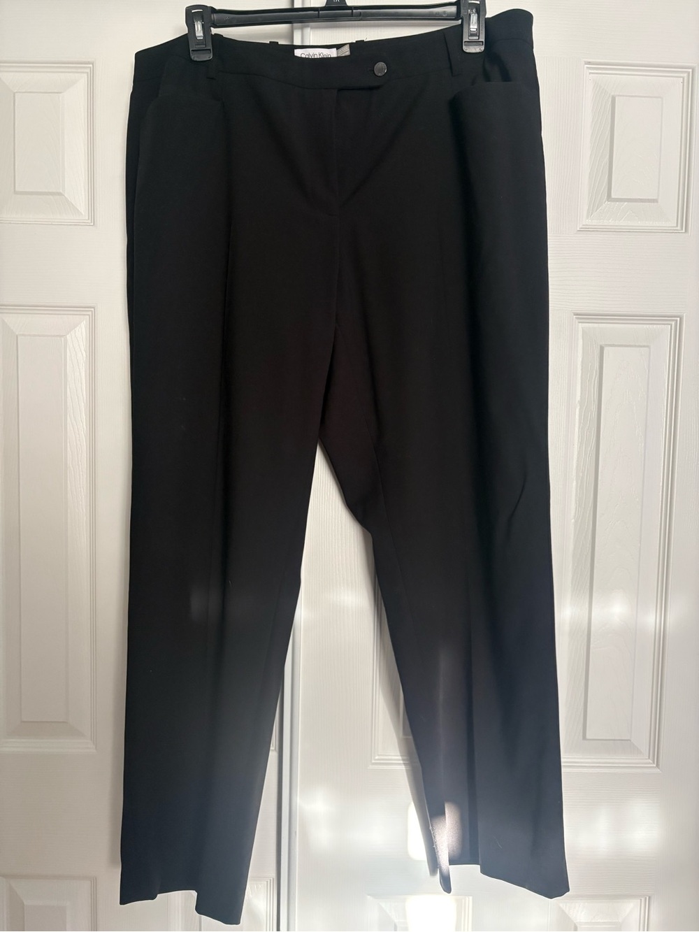 Calvin Klein Black Women's Straight-Leg Dress Pants